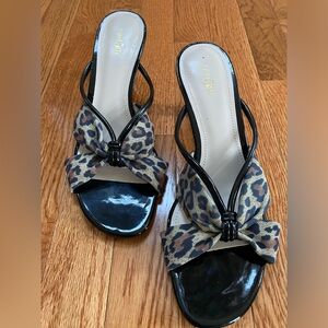 East 5th leopard printed heel sandal